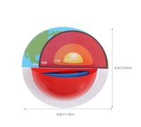 Toddmomy 1 set di kit didattico sugli strati della per bambini, mappa del globo, modelli di base, artigianato educativo con nucleo terrestre, progetto scolastico di geologia, di geografia