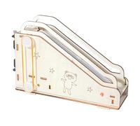 Toddmomy 1 set di puzzle in legno, scala mobile elettrica, kit fai da te, giocattoli da costruzione meccanici, progetti di esperimenti scientifici per bambini