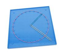 Toddmomy 1 Set Geoboard Educativo per Elastici Colorati Visivo per Sviluppo delle Competenze Matematiche Struttura Robusta per Scuole Elementari e Insegnamento Casa