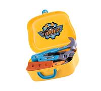Toddmomy 1 set Giocattoli Educativi per Kit Strumenti per Ingegneria e Manutenzione con Trapano Martello Cacciavite e Accessori Interattivo Genitore per Sviluppo delle Abilità Motorie e