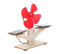 Toddmomy 1 Set Kit Educativo per Ventilatore Solare Legno per Sperimenta e Abilità Pratiche Dei Ragazzi Ragazze