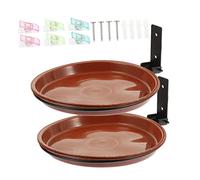 Toddmomy 1 Set Mangiatoia per Uccelli da con Design Set Ciotole Decorative per e Abbeverare gli Uccelli Realizzate Materiale e Resistente