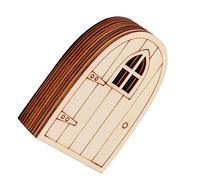 Toddmomy 1 set Ornamenti Per Porte Di Elfi In Legno Piccole Miniature Porte Delle Fate Kit Fai Da Te Per Porte Delle Fate Mini Porte Gnomi Non Verniciati Kit Per Porte Delle 10 pezzi