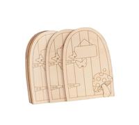 Toddmomy 1 Set Ornamenti per Porte in Legno A Forma di Elfo Decorazioni per Porte Giocattoli in Miniatura Decorazioni per Feste Decorazioni per La Casa Fate Ornamenti Non 10 Pezzi