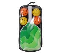 Toddmomy 1 Set Pickleball: Kit Pickleball per famiglie per uso ed esterno - Racchetta da spiaggia con racchetta per segnare e accessori per uomini e donne