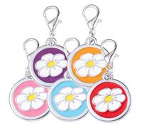Toddmomy 1 Set Targhette Identificative Decorative Per Animali Domestici Design Personalizzabili Per Telefono Medagliette Per Collare Facili Da Installare E Pratiche Vivaci 5 Pezzi