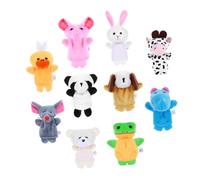 Toddmomy 10 Marionette da Dito Animali Morbidi in Peluche per Giocattoli Educativi per Interattivi Adatti per e Narrazione