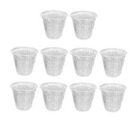 Toddmomy 10 Pezzi Confezione Foderine USA e Getta per Secchio Grasso in Alluminio Resistenti Alte Temperature Design Profondo per Grigliate Fritture e Cottura Esterna