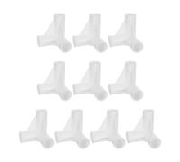 Toddmomy 10 Pezzi Connettore per Armadio in Plastica Bianca 3 90 Gradi Facile Installazione Supporto Resistente per Tubi e Pali per Mobili Fai da Te e Traslochi Frequenti