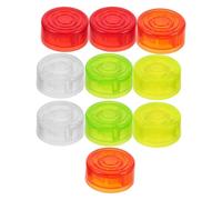 Toddmomy 10 Pezzi Copri Pulsanti per Pedali Effetti Chitarra in Plastica Multicolore Protezione Antiscivolo per Pedaliera Elettrica, Compatibili Interruttori Standard, per Musicisti e Prove