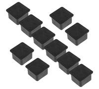 Toddmomy 10 pezzi Coprigambe Quadrati in Gomma Morbida PVC Antiscivolo per Tavoli Sedie e Scaffali Protezione Pavimenti Facile Installazione Senza Attrezzi Resistenti