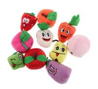 Toddmomy 10 pezzi Marionette da Dito Forma di Frutta Cartoon per Giocattoli Educativi per Sviluppo Linguistico e Creatività Pupazzi Mani per Racconti e Apprendimento Precoce