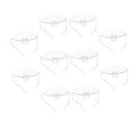 Toddmomy 10 pezzi Maschera Trasparente Protettiva Anti-saliva per Chef Aperta Riutilizzabile Copertura Naso Chiara per Settore Alimentare e Saloni di Bellezza