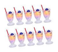 Toddmomy 10 Pezzi Miniature per Casa delle Bambole Figurine Cibo Realistiche in Plastica Decorazioni Micro Paesaggio DIY per Gioco e Collezione