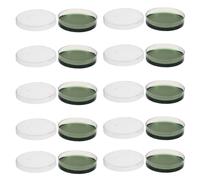 Toddmomy 10 Pezzi Piastre di Agar per Laboratorio 6cm Piatti Petri per Progetti Scientifici e Ispezione Alimentare Differenziazione Colore Vivid