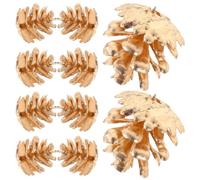 Toddmomy 10 Pezzi Pigne Decorative Dorate in Plastica per Natale e Fai | Aspetto Realistico, Uso Versatile, per Centrotavola e Ghirlande, Riempitivo per Vasi e Decorazioni Domestiche