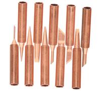 Toddmomy 10 pezzi Punte per Saldatore in Rame Massiccio Punta per Saldatura Gas e Ferro da Saldare Kit Professionale per Saldatore Portatile con Varie Forme per Uso e Conduzione Termica