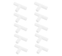 Toddmomy 10 Pezzi Raccordi T in Plastica per Tende da Sole Connessioni Resistenti per Montaggio e Riparazione Strutture Esterno Giunti per Teloni e Recinzioni