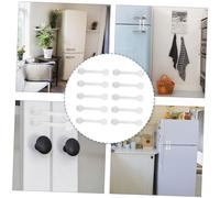 Toddmomy 10 pezzi Sicurezza Serrature Trasparenti per Armadi Frigoriferi Doppio Blocco Antiapertura per Protezione e Organizzazione Casa