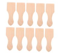Toddmomy 10 Pezzi Spatole in Legno Mini per Accessori Cucina per Gioco di Ruolo Strumenti per Dolci e Cucina Utensili Simulazione per Sviluppo Coordinazione e Autonomia