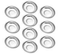 Toddmomy 10 Piastre per Pellet di Fumo in Acciaio Inossidabile 8 Cm, Vassoio Supporto per Effetti Speciali Fotografici, Accessori Studio Riutilizzabili per Produzioni Cinematografiche