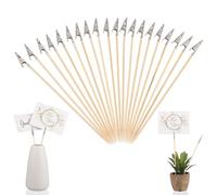 Toddmomy 100 Pezzi Clip a Morsetto in Lega e Bastoncini di Bamboo per Modellismo Strumento DIY per Kit di Verniciatura e Fissaggio Morsetto a Pinza