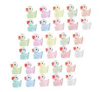 Toddmomy 100 Pezzi Mini Anatroccoli Luminescenti in Decorazioni Notturne Glow in The Dark per Micro Accessori delle e Figurine Animali Piccole