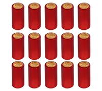 Toddmomy 100 Pz Capsule Termoretraibili in PVC, Vino Rosso Opaco Termoretraibile Capsule Bottiglia Vino Tappi Termoretraibili Vino Termoretraibile Maniche Tappi per Cantine E Uso Domestico