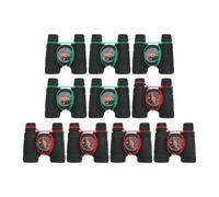 Toddmomy 10Pcs Piccola Tasca Binocolo Mini Binocolo Mini Telescopio Giocattolo Della Novità Binocolo con Bussola per Le Ragazze Ragazzi Guidati Birdwatching All' aperto Nero