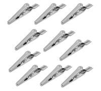 Toddmomy 10pezzi Clip Coccodrillo in Acciaio Inox Morsetti Elettrici Rapidi Resistenti alla Corrosione per Test e Collegamenti Temporanei