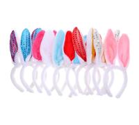 Toddmomy 10pezzi Fasce Per Capelli Orecchie Da Coniglio in Peluche Fermagli Per Capelli Stile Misto