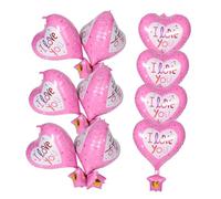 Toddmomy 10Pezzi Palloncini Forma Rosa per Compleanno e Decorazioni Festive Romantichper Anniversari Design per Celebrazioni Vivaci