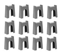 Toddmomy 12 Modellino Pilone Ponte Ferroviario per Treni Accessori Compatibili con Binari Design Dettagliato e Portatile per Creative