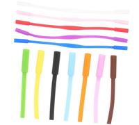 Toddmomy 12 pezzi Cinturini in Silicone per Occhiali Anti-scivolo Sportivi Resistenti Supporti Elastici Colorati per Fissaggio Sicuro degli Occhiali Colore Casuale Colore Casuale