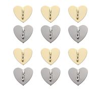 Toddmomy 12 Pezzi Fibbie a Forma di Cuore in Lega per Custodie Fai da Te, Accessori Decorativi per Cover Telefono, Set Decorazione Creativa per Smartphone e Regali Personalizzati