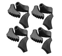 Toddmomy 12 Pezzi Gommini Ricambio per Bastoni da Trekking in Gomma Antiscivolo Punta Protettiva per Bastoncini Escursionismo Passeggio e Stabilità e Assorbimento Rumore