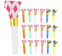 Toddmomy 120 pezzi di fischietti rumorosi - Fischietti colorati in plastica a forma di drago - Giocattolo per soffiare il suono, corno musicale per feste