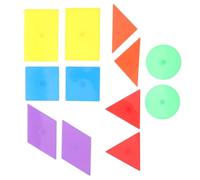 Toddmomy 12pezzi Giocattoli Didattici Geometrici Magnetici Per Ragazzo Ragazza Di Forme Per Classificazione Colore e Apprendimento Della Geometria Attività Sensoriali e Strumento Di