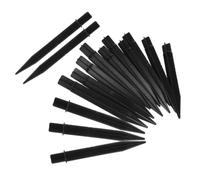 Toddmomy 15 Pezzi Picchetti per Luci da Esterno in Plastica ABS Nero, Picchetto da Giardino Installazione Facile e Resistente alle Intemperie, Design Moderno a Tubo Rotondo per Vialetti