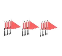 Toddmomy 15sets Bandiere Per Per Set Flag Per Manubrio Resistente All Facile Installare Flag Triangolari Per Ciclisti Giovanissimi