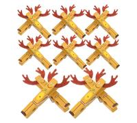 Toddmomy 16 Pezzi Clip in Legno Natalizi a Forma di Renna per Foto e Note | Decorativi e Rustici, Finitura Liscia, per Bacheche e Liste, Organizzazione Documenti, Ufficio