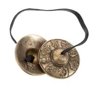 Toddmomy 1paio Cimbali Tingsha Ottone Per Meditazione Strumenti Musicali Per Rilassamento e Pratiche Spirituali Per Bagni Sonori e Cerimonie Vajrayana