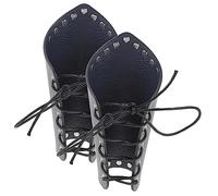 Toddmomy 1paio Protezioni per Arco Regolabili Comodi Bracciali per Arciere Pelle Arm Guard Leggero e Resistente per e Pratica di Tiro Scuro