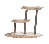 Toddmomy 1pezzi Portaoggetti Legno Naturale per Decorazioni da Tavolo Supporto Versatile per Candele Vasi e Fiori per Nuove Case e Stile di Vita Rustico