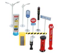 Toddmomy 1Set Giocattoli per Stradali Educativi Immaginativo per Insegnare Sicurezza e Riconoscimento dei Segni Realistici e Design