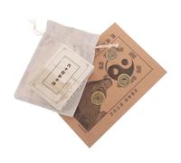 Toddmomy 1set i Ching Cinese con Carte Hexagrammi e Monete della Fortuna Guida all i Ching per La Divinazione e Feng Shui Carte e Manuale di Interpretazione per Ricchezza e Successo