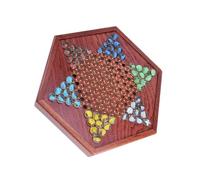 Toddmomy 1Set Legno con Biglie Colorate Strategico per Giocatori per Adulti Tavola con Cassetto Portaoggetti