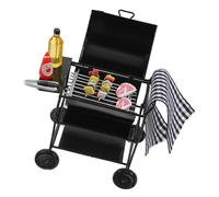 Toddmomy 1set Mini Grill Accessori Bbq Realistici Per Decorazione Per Giocattoli