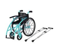 Toddmomy 1set Miniature Di Sedia Rotelle e Stampelle Decorazione Realistica Per Casa Delle Bambole e Paesaggi
