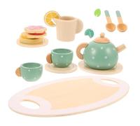 Toddmomy 1Set tè per Anni Giocattoli Miniaturizzati Accessori per Tea Party Ruolo Educativo con Teiera e Tazze per attività Creative e Sociali